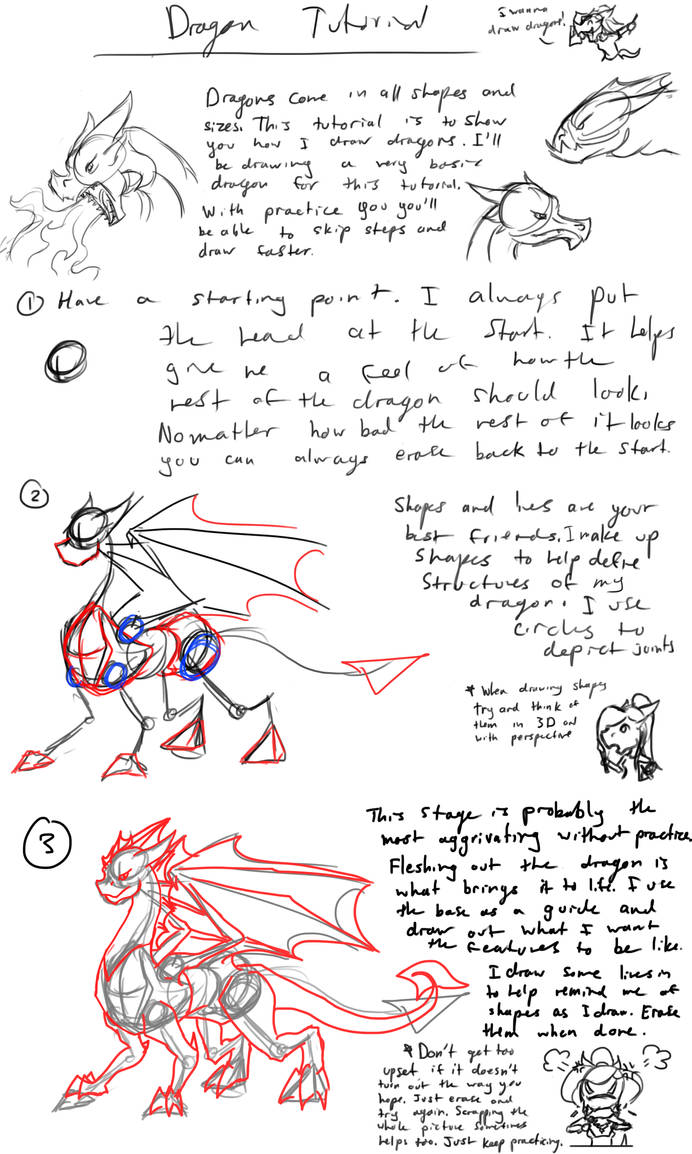 Quick Dragon Tutorial pt 1 by Pro-roro on DeviantArt