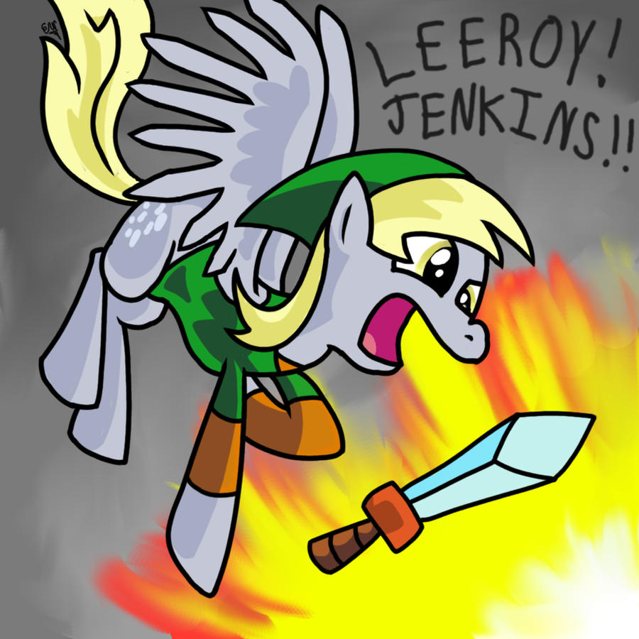 Derpy Charging at an Explosion