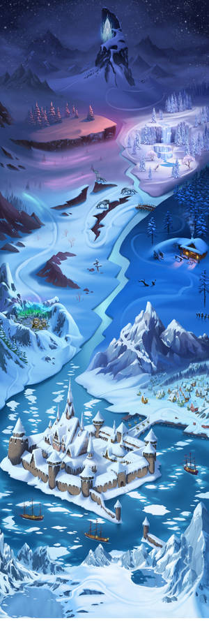 Frozen Free Fall Arendelle Map