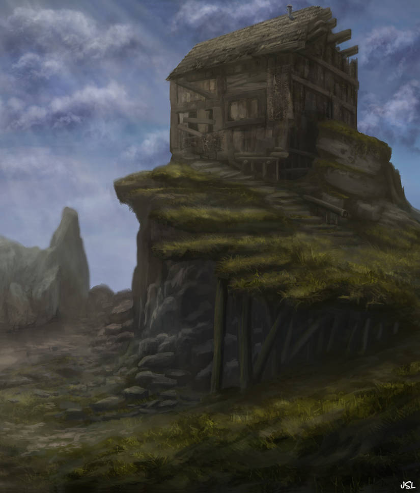 Mountain Shack by JSLArt on DeviantArt