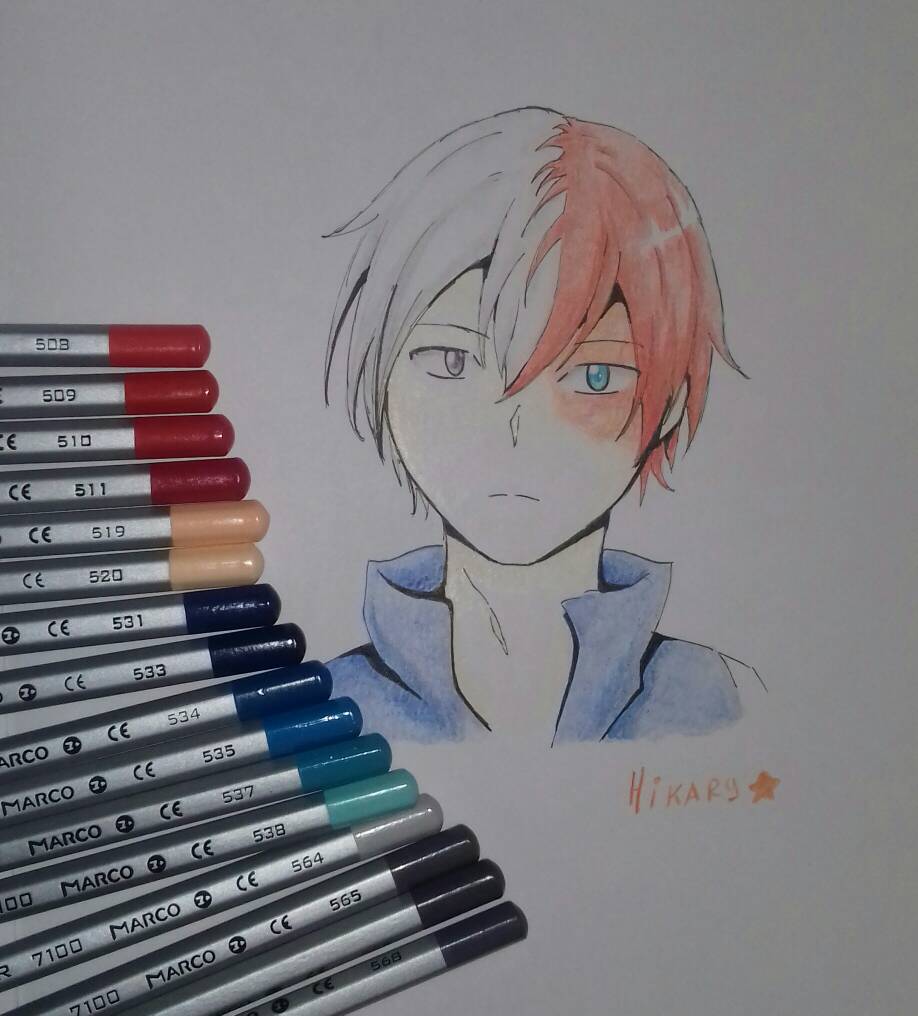 Shoto Todoroki Pencil Art By Hikary Starrysky On Deviantart