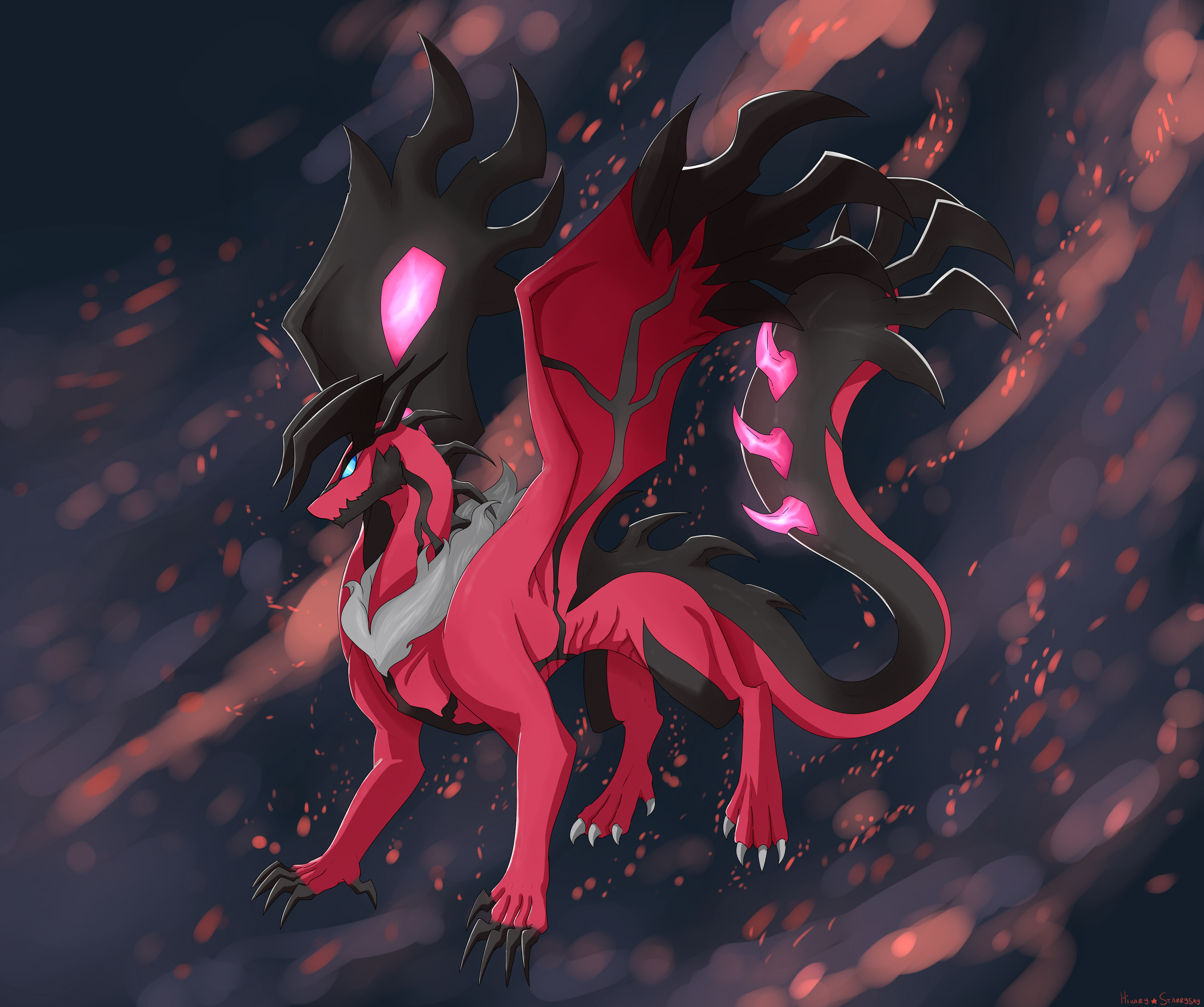 Dragonized pokemon: yveltal (Speedpaint)