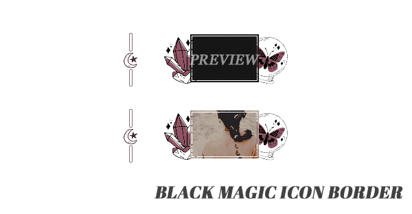 BLACK MAGIC ICON BORDER. by cerberuscommissions on DeviantArt