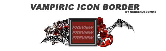 VAMPIRIC ICON BORDER. by cerberuscomms on DeviantArt