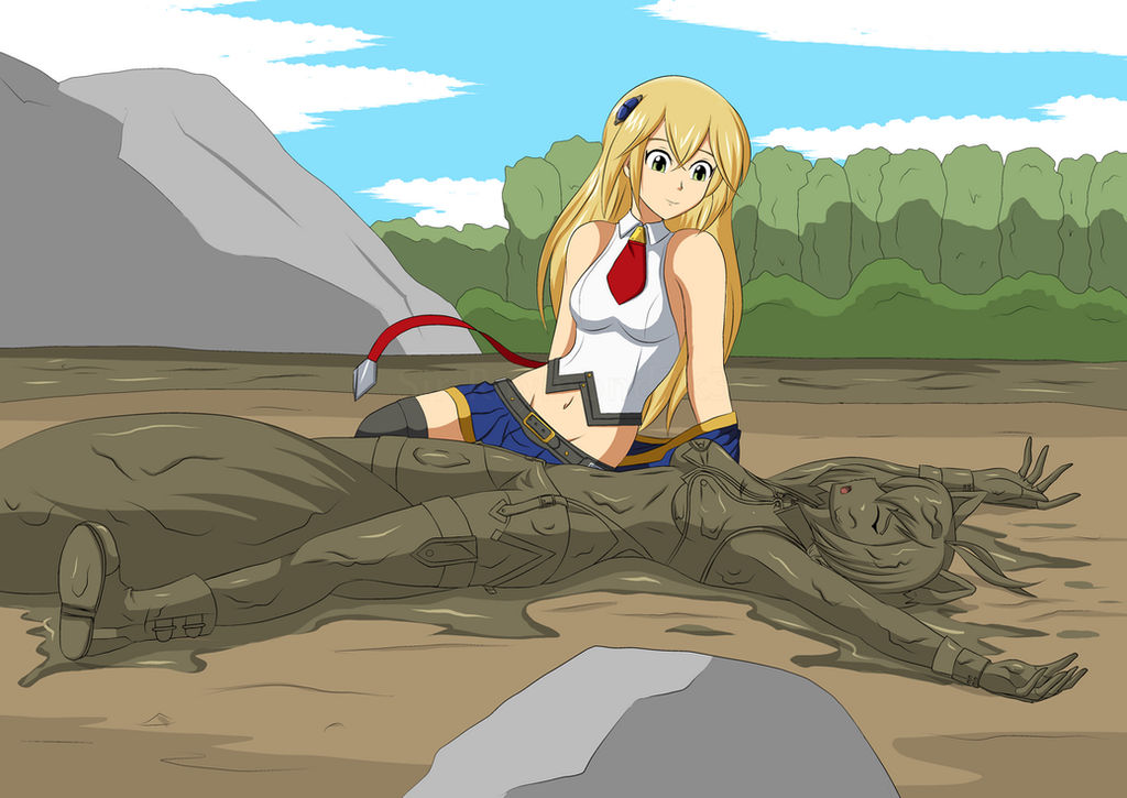 Girl in quicksand. Makoto Nanaya in Quicksand.