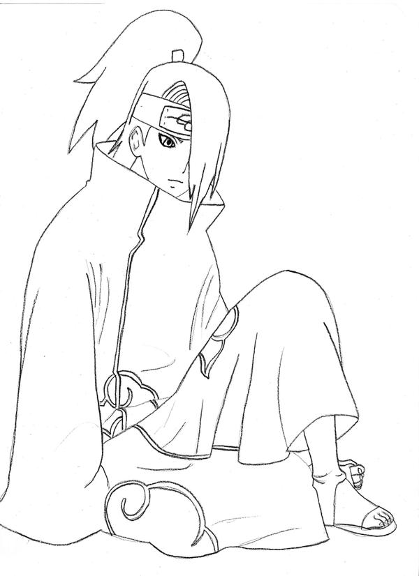 Deidara -lineart