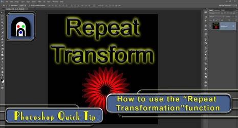 Photoshop Tutorial: Repeat Transformation Function