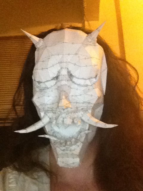 Hannya Pepakura Mask