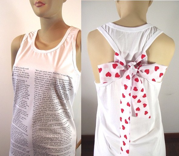 Bow Tank Top Jane Austen