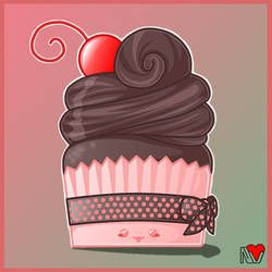 Kawaii Cupcake: Double Chocolate