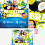 Brazillian Summer FREE PSD Flyer Template