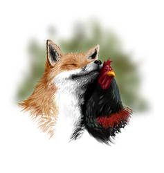 fox and chicken