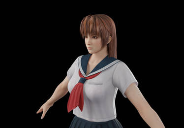 DOA5 Kasumi - School Uniform 01