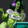 SHE HULK pin up comissioned