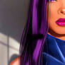 PSYLOCKE half protrait study