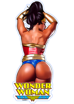 Wonder Woman sticker desing