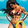 WONDER WOMAN Monique Rizzeto 2019 bikini version