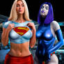 Super Girl and Raven