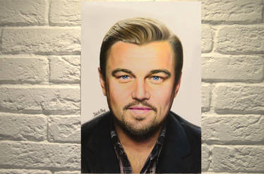 Colored pencil drawing of Leonardo Dicaprio