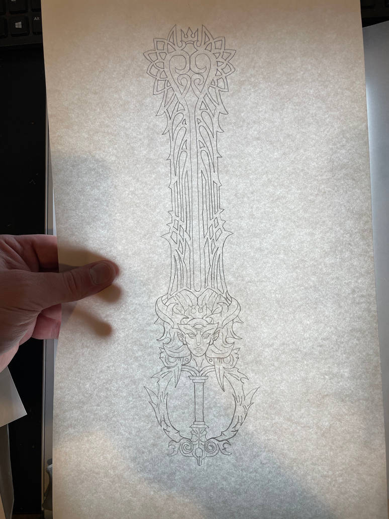 First reference Keyblade design by Kingkyle713 on DeviantArt
