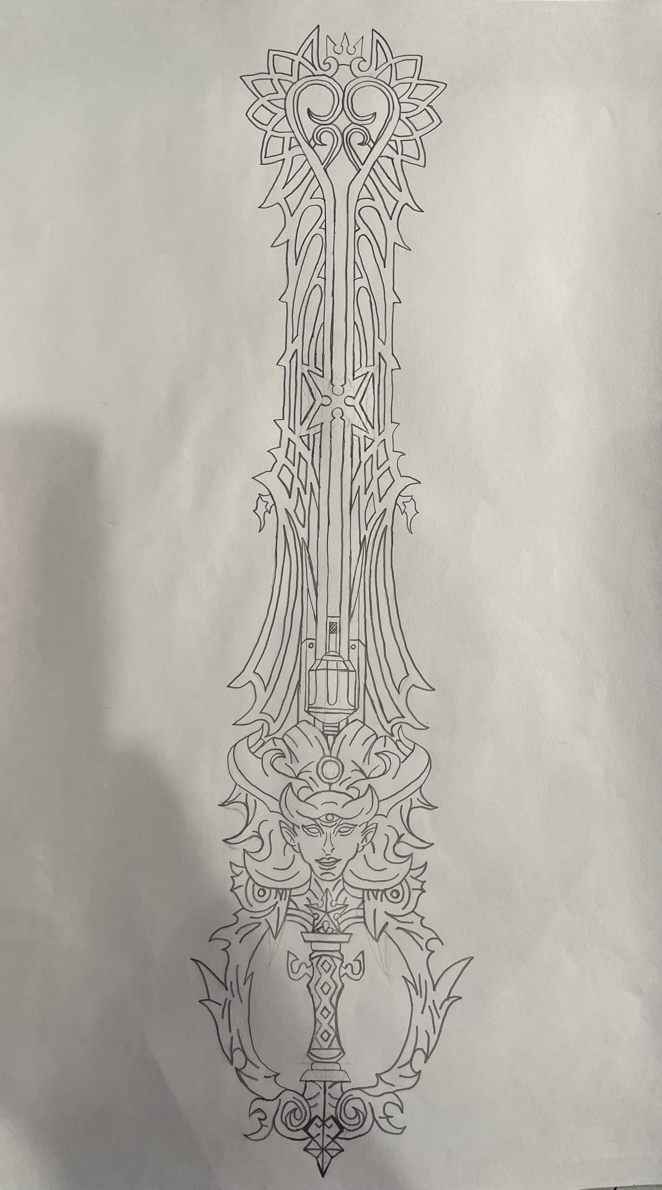 Kingdom Hearts Coloring Sider Keyblades