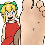 The stomp of Roll (megaman)