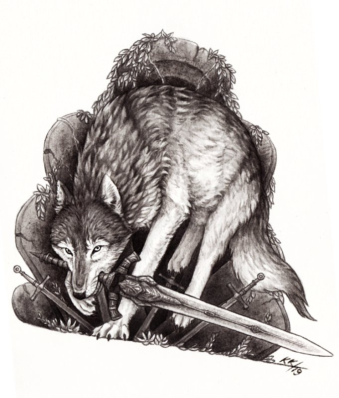 Great Grey Wolf Sif by Kwazar on DeviantArt