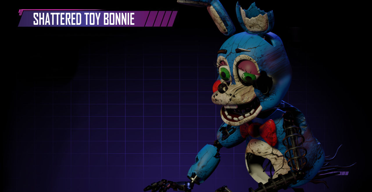FNaF Security Breach Edit Shattered Toy Bonnie by Leo90a on DeviantArt