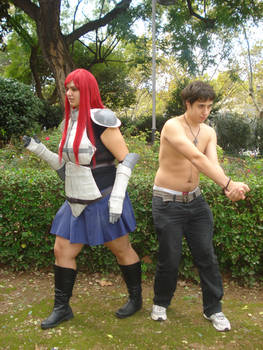 Erza and Gray Battle