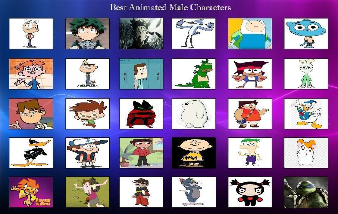 Best Animated Male Characters (XFFXFFFD version) by xffxfffd on DeviantArt