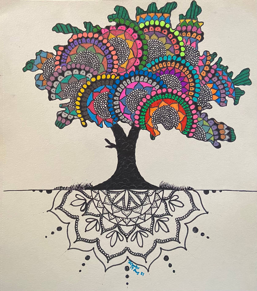 Tree Roots Mandala Colorful mandala tree and roots by SGTChop on DeviantArt