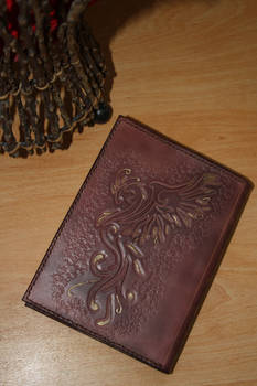 Leather journal cover - backside