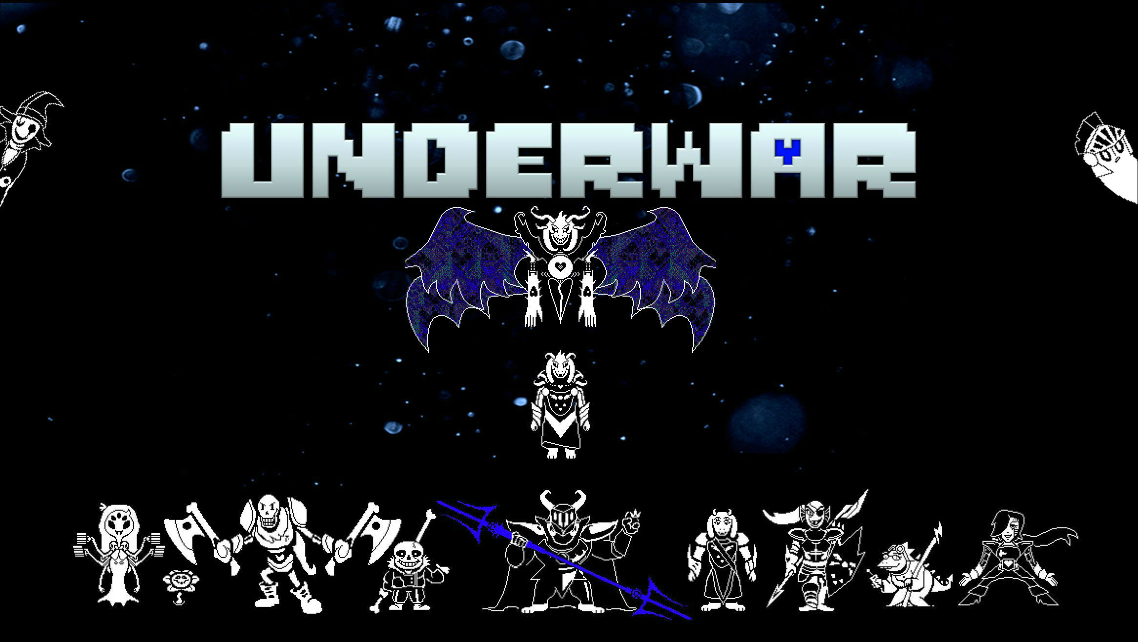 UnderTale AU - UnderWar Characters by BlueWolfArtista on DeviantArt