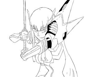 Kiryuin Satsuki - Lineart