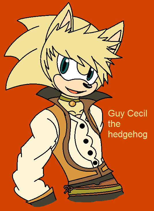 Guy Cecil as a hedgehog