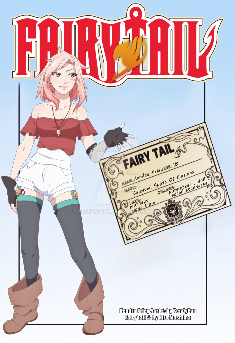 Fairy Tail Oc Kendra Guild Card Bio By Kendypun On Deviantart