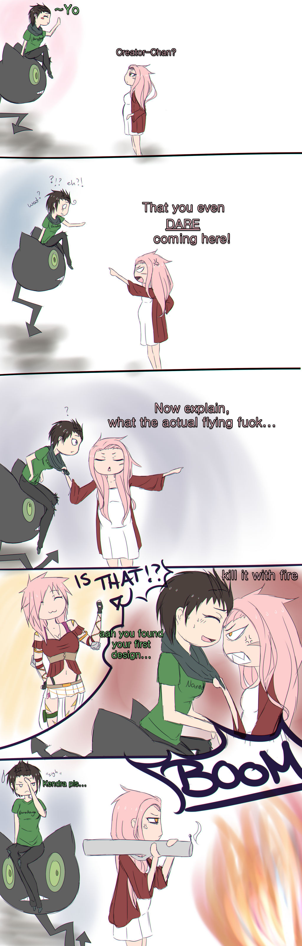 Fairy Tail OC Kendra meets CreatorChan by KendyPun on DeviantArt