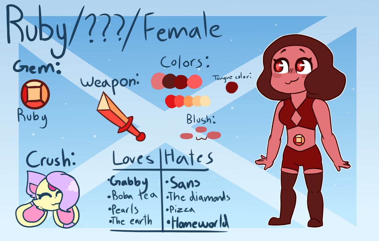 Ruby Ref Ruby ref by GabbyTheKittydog on DeviantArt