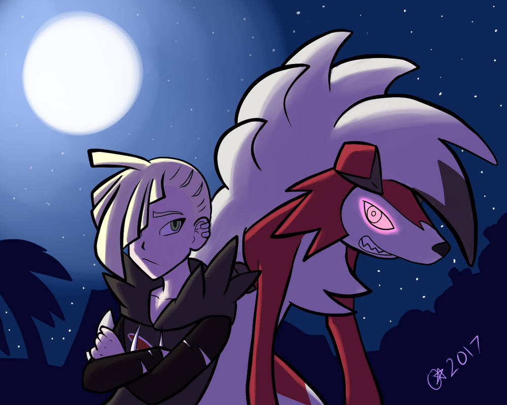 Gladion and Lycanroc by SaiyaJayDB on DeviantArt
