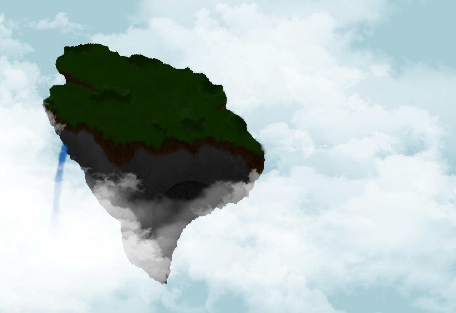 WIP Floating Island by Bernhardbear on DeviantArt