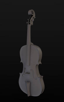 Violin clayrender