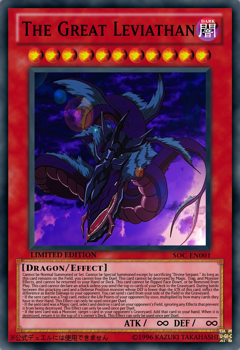 the great leviathan yugioh card amazon Yu-Gi-Oh! - Number 17: Dragon (GENF-EN039) - Generation Force - 1st Edition 2 Level 3 monstersOnce per turn The GREAT LEVIATHAN Rises! Dartzs
