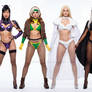 Psylocke + Rogue + Emma Frost + Storm + Jean Grey