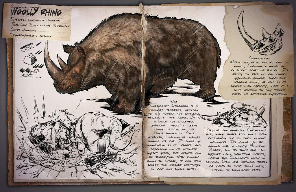 Ark: Survival Evolved Dossiers: Woolly Rhinoceros