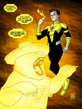 Yellow Lantern Stephen Colbert