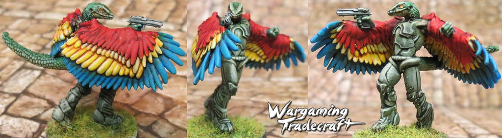 Anthropomorphic Flying Lizard by NPlusPlus