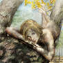 Dryad, watercolor