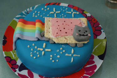 Nyan Cat Birthday Cake :3