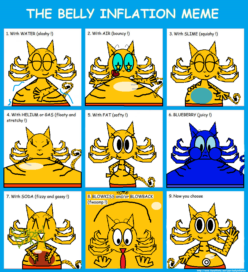 Squeaky Inflation The Belly Inflation Meme (FT. Tanya Tigress) by CuteLittleKitsune on ...
