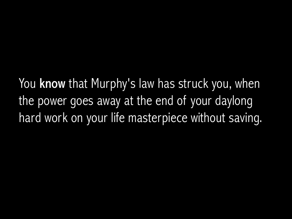 Murphys Law